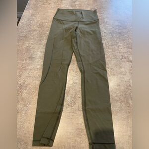 Lululemon Athletica Olive Green Leggings